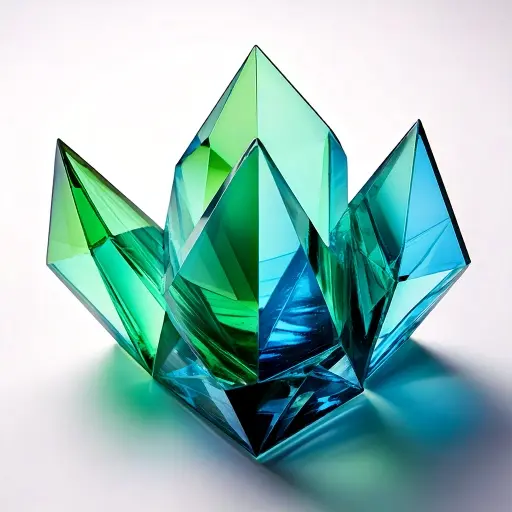 Adois blau grüner kristall