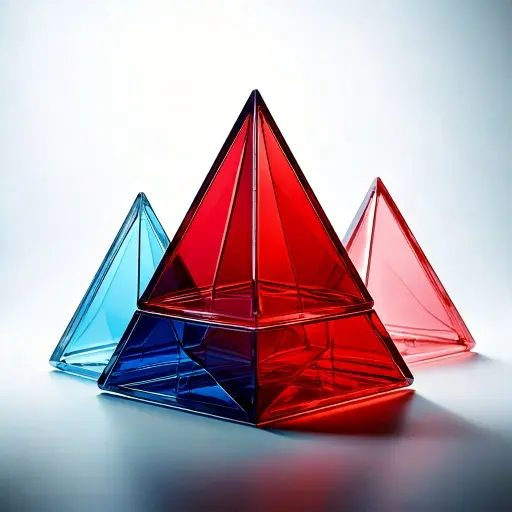 Adois rot blaue dreiecke 3